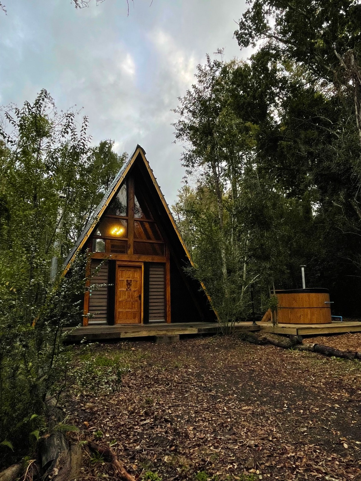Cabaña Alerce exterior día